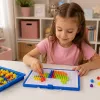 Set creativo puzzle de mosaico con botones chinchetas de seta LEAN TOYS maletín 300 uds.