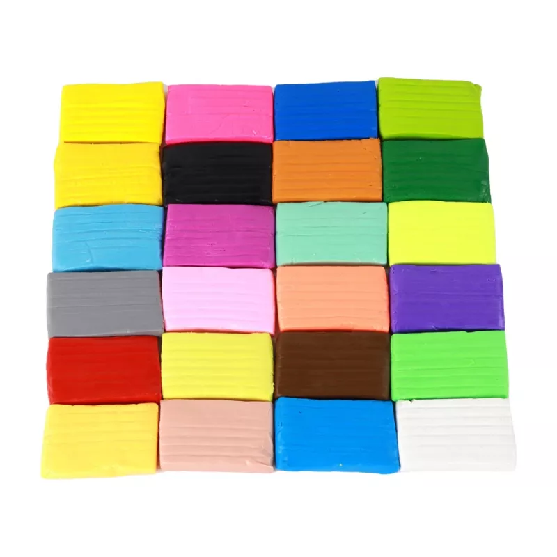 LEAN TOYS Set creativo plastilina pasta de modelar 24 colores accesorios