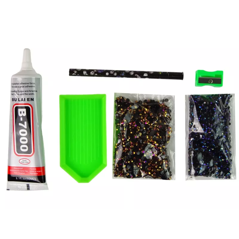 LEAN TOYS Kit creativo unicornio DIY diamantes cristales marrón