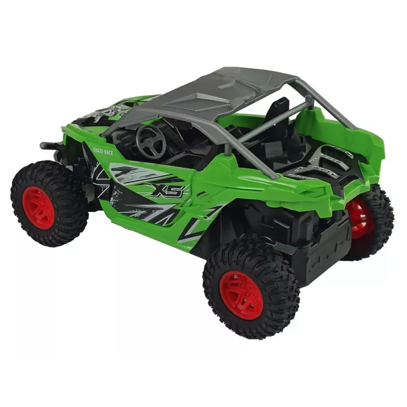 LEAN TOYS Coche teledirigido todoterreno cross country 27 MHz verde