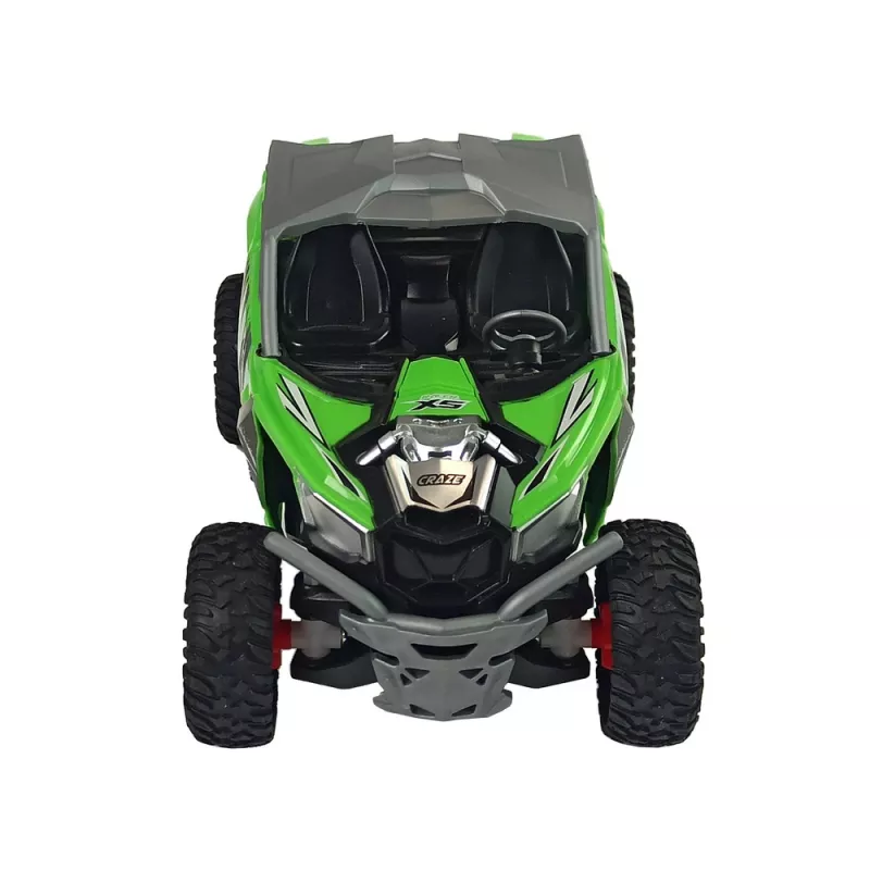 LEAN TOYS Coche teledirigido todoterreno cross country 27 MHz verde