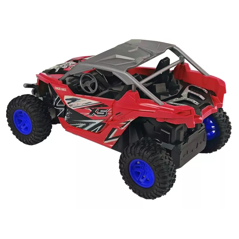 LEAN TOYS Coche teledirigido todoterreno cross country 27 MHz rojo