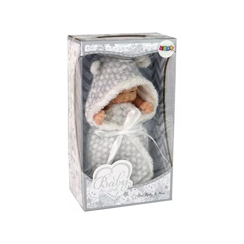 LEAN TOYS Muñeca bebé adorable gris Cocard
