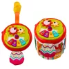 LEAN TOYS Cubo sensorial cilíndrico Clasificador de formas interactivo con luz y sonido - Multicolor (22659)