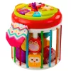 LEAN TOYS Cubo sensorial cilíndrico Clasificador de formas interactivo con luz y sonido - Multicolor (22659)