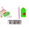 LEAN TOYS Set de pegatinas de bordado de diamantes Animales Jardín Arcoíris Mosaico
