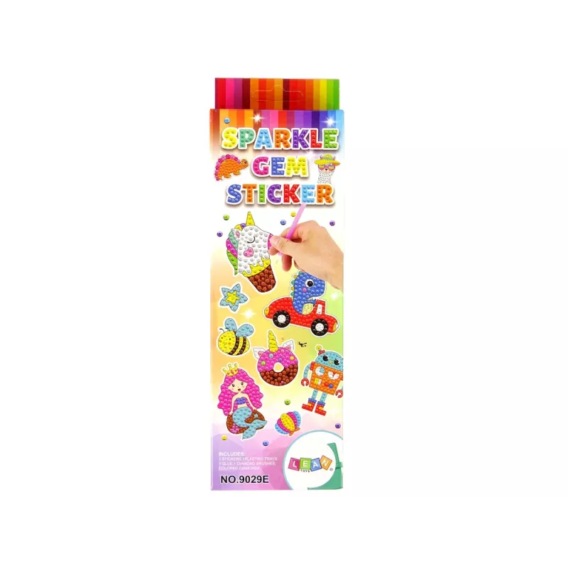 LEAN TOYS Set de pegatinas de bordado de diamantes Espacio Astronauta Mosaico