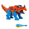 LEAN TOYS Bloques de construcción dinosaurio set de tornillos con destornillador 4 en 1