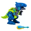 LEAN TOYS Bloques de construcción dinosaurio set de tornillos con destornillador 4 en 1