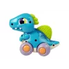 LEAN TOYS Dinosaurio sobre ruedas figura azul
