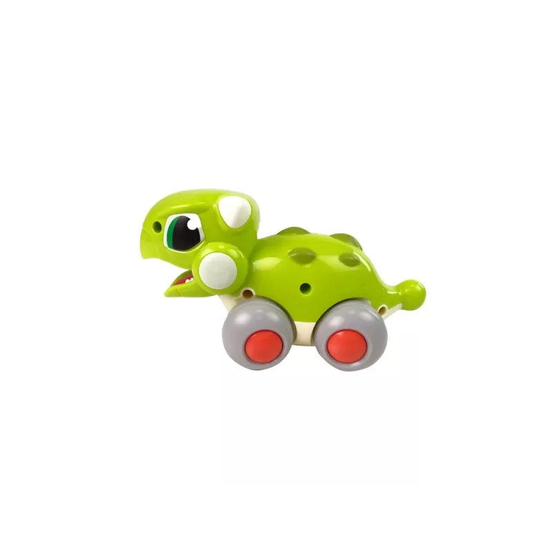 LEAN TOYS Dinosaurio sobre ruedas figura verde