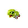 LEAN TOYS Dinosaurio sobre ruedas figura verde