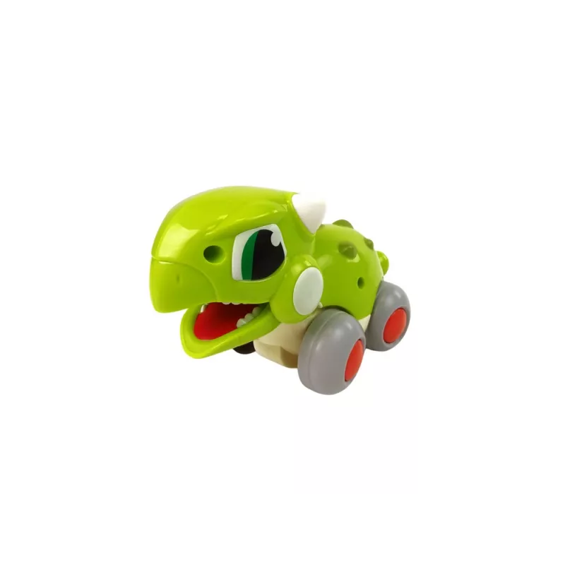 LEAN TOYS Dinosaurio sobre ruedas figura verde