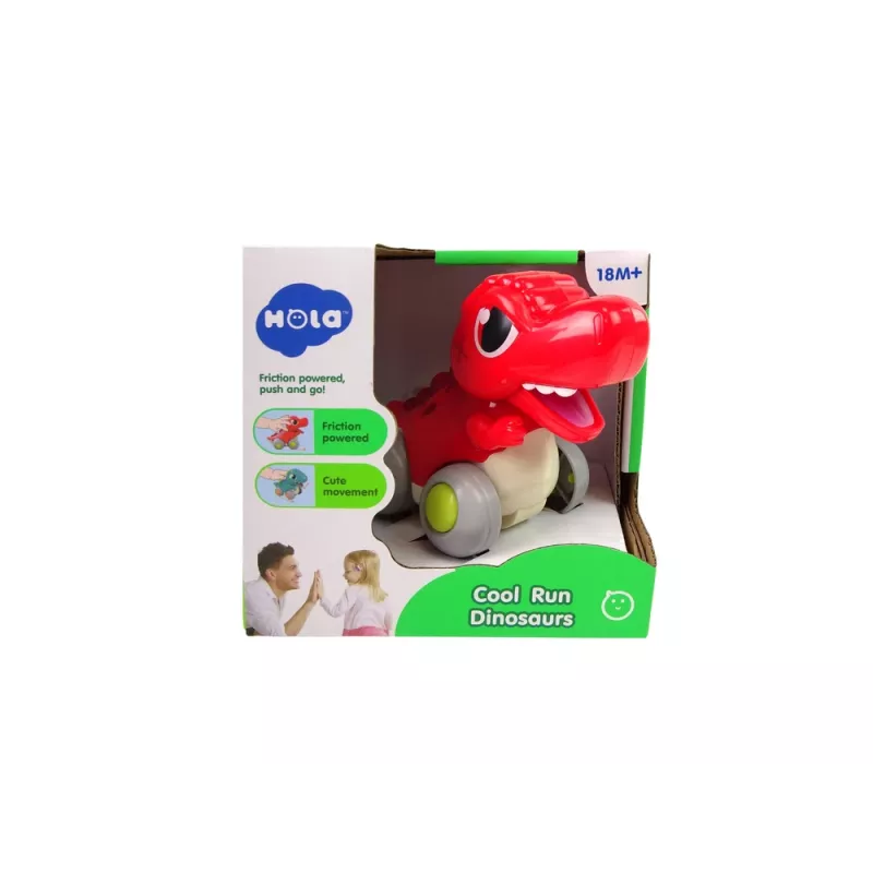 LEAN TOYS Dinosaurio sobre ruedas T-Rex figura roja
