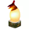 LEAN TOYS Huevo lámpara dinosaurio pterosaurio LED Micro USB - 16 colores RGB, táctil y mando a distancia, recargable