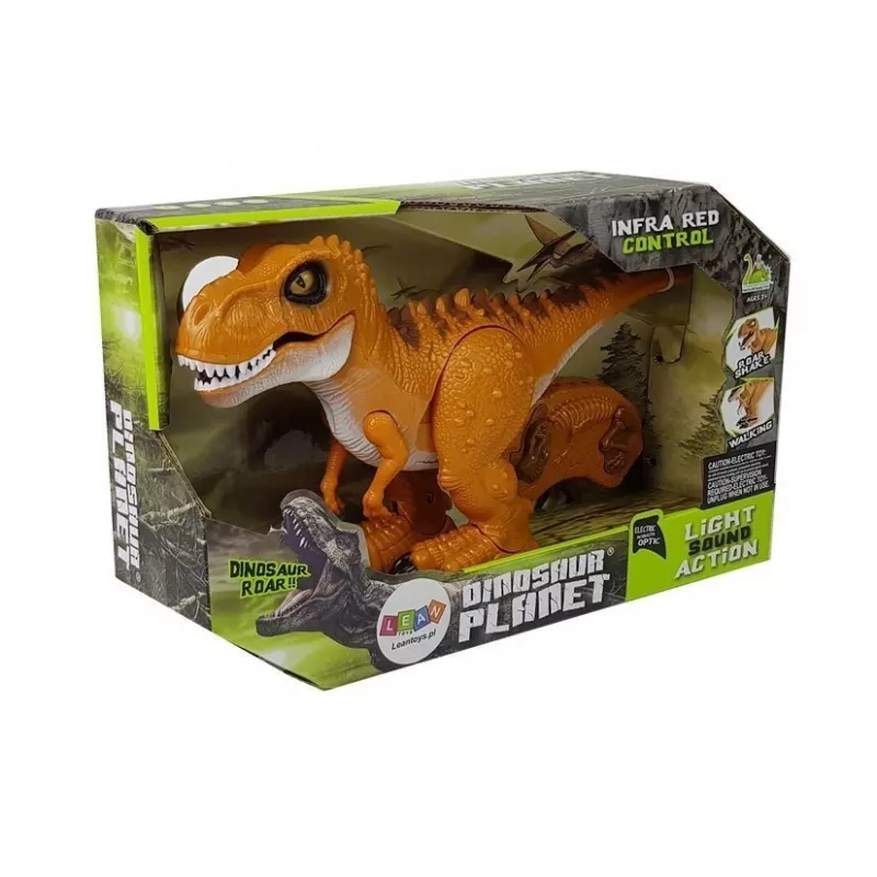 LEAN TOYS Dinosaurio teledirigido R/C Bronze Sonido Luz