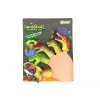 LEAN TOYS Marionetas de dedo dinosaurio sensoriales de goma