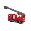 LEAN TOYS Camión de bomberos DIY 2en1 Kit con escalera desmontable, destornillador, efectos de sonido y luz, casco