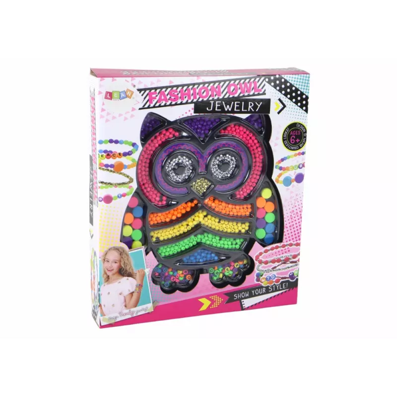 LEAN TOYS Set de Creación de Joyas DIY Abalorios 3000 Piezas Búho