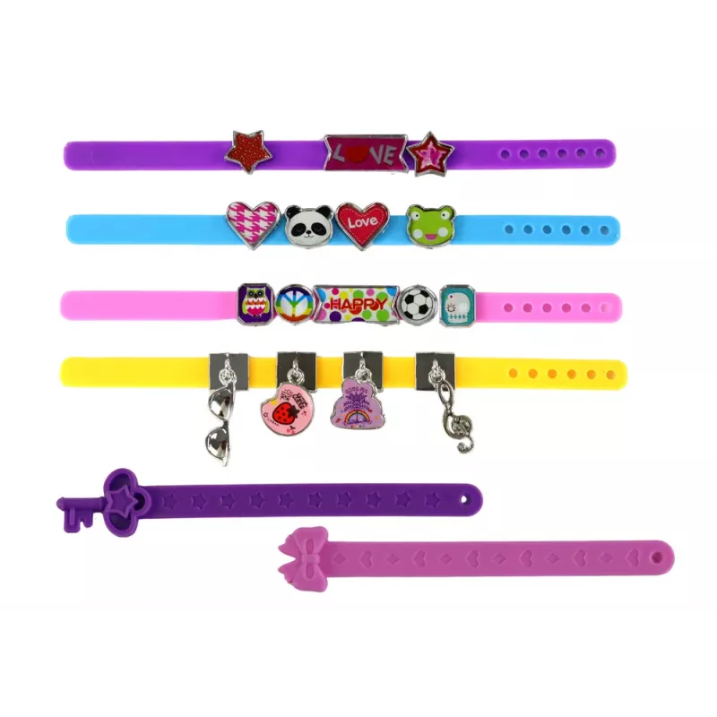 LEAN TOYS Set de manualidades pulsera con colgantes de letras