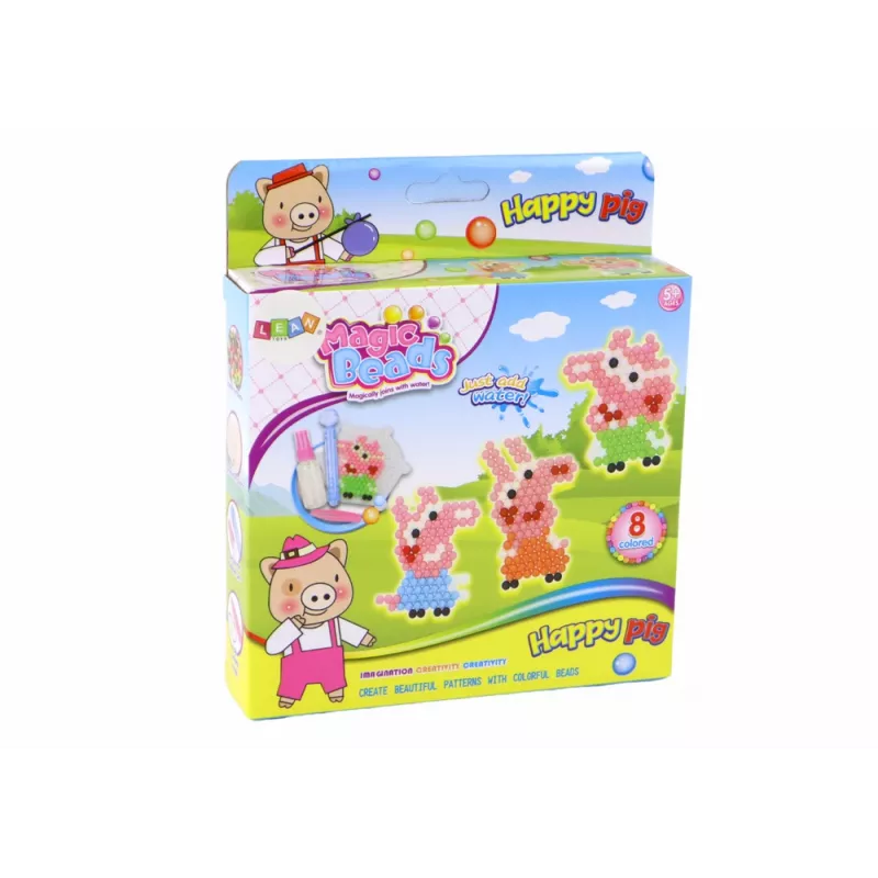 LEAN TOYS Set DIY Bolas de Agua Mágicas 8 Colores Cerditos