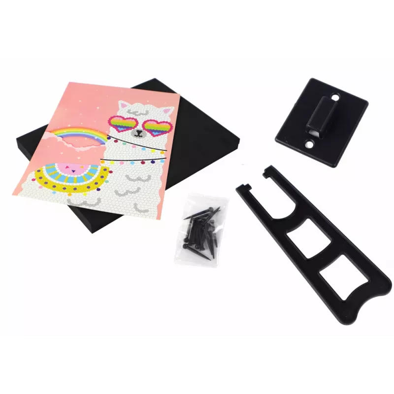 LEAN TOYS Set DIY Lentejuelas Tacones Altos Marco Búhos Multicolor