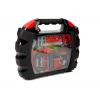 LEAN TOYS Maletín de herramientas DIY en maletín negro – Set de herramientas de acero cromo-vanadio de 187 piezas con maletín con ruedas