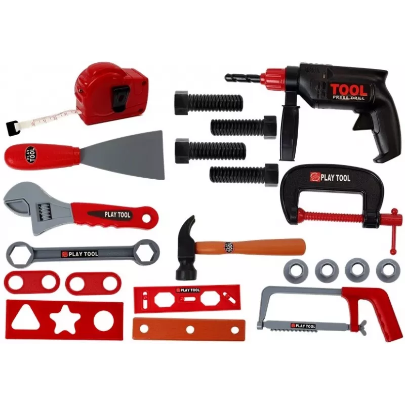 LEAN TOYS Maletín de herramientas DIY en maletín negro – Set de herramientas de acero cromo-vanadio de 187 piezas con maletín con ruedas