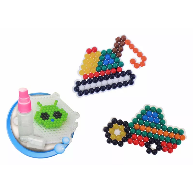 LEAN TOYS Set DIY Bolas de Agua Abalorios Mágicos 8 Colores Vehículos de Construcción