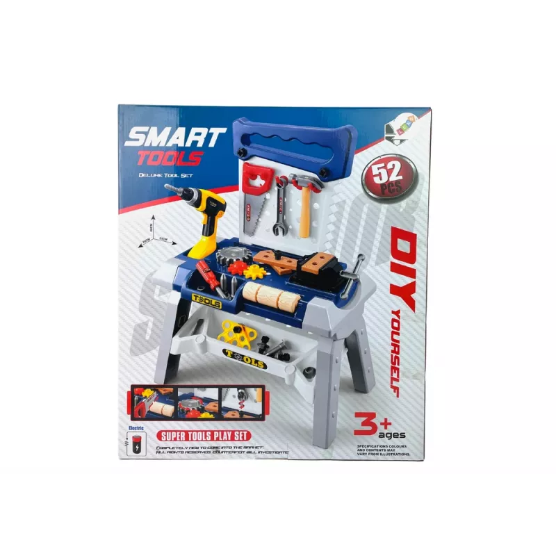 LEAN TOYS Set de taller DIY Taladro de juguete