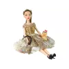 LEAN TOYS Muñeca para niños Emily con perro de pelo largo