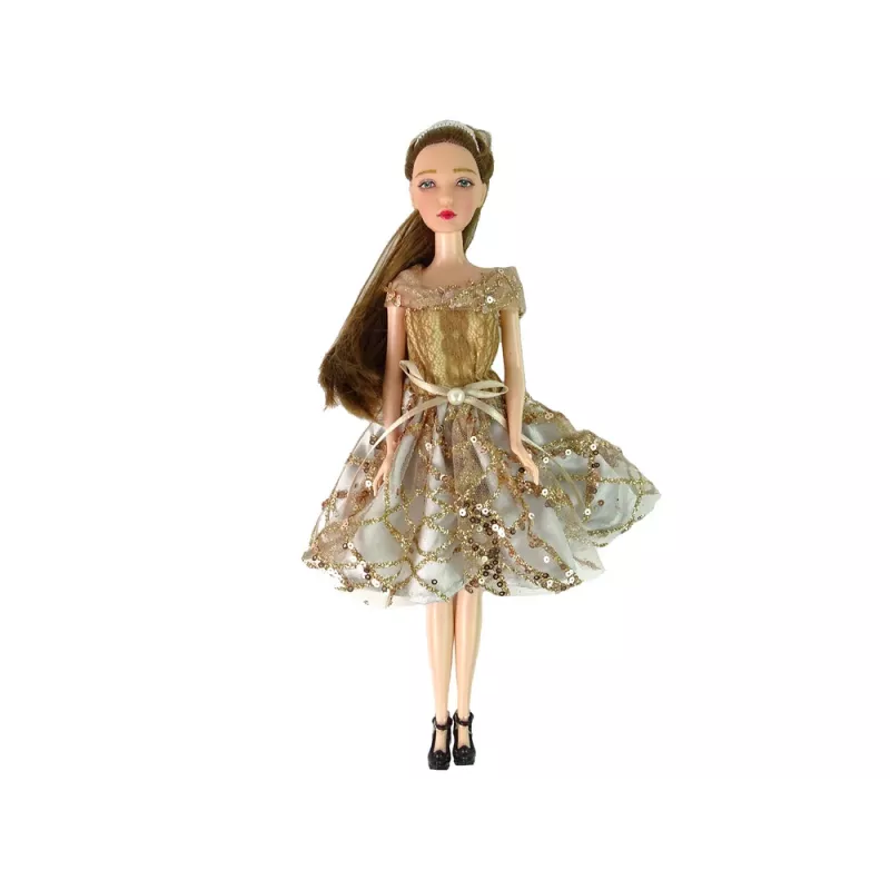 LEAN TOYS Muñeca para niños Emily con perro de pelo largo
