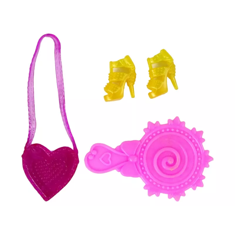 LEAN TOYS Muñeca con pelo largo y vestido de pintar