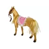 LEAN TOYS Muñeca jinete con pony marrón