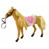 LEAN TOYS Muñeca jinete con pony marrón
