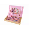 LEAN TOYS Set de puzzle magnético educativo temático de muñecas