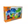 LEAN TOYS Set de baño delfín animales marinos cascada de plástico
