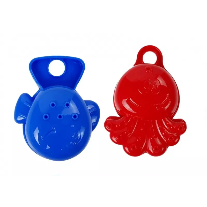 LEAN TOYS Set de baño delfín animales marinos cascada de plástico