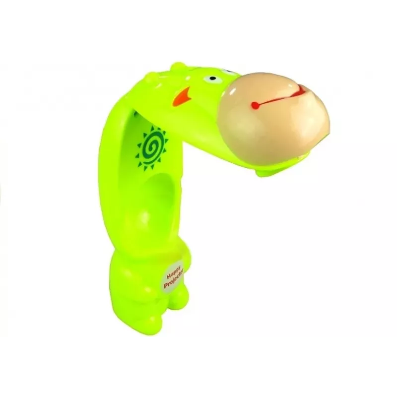 LEAN TOYS Proyector de dibujo vaca 3 discos rotulador verde 3en1