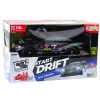 LEAN TOYS Coche de derrape RC negro carbono 30 km/h 1:16