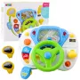 LEAN TOYS Simulador de conducción Volante educativo con sonidos y luces interactivos