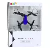 LEAN TOYS Dron giroscopio de seis ejes luces LED rotación 360° azul