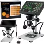 LEAN TOYS Microscopio digital educativo mando a distancia con cable 1200X LCD 7
