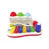 LEAN TOYS Dulcémele didáctico para niños pequeños con martillo y bolas de colores
