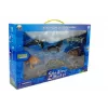 LEAN TOYS Figuras didácticas animales marinos 8 piezas tiburones foca delfín morsa tortuga