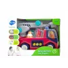 LEAN TOYS Parque de bomberos interactivo educativo para niños pequeños con sonido y luz