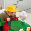 LEAN TOYS Tractor interactivo educativo para niños pequeños con animales, luces y sonidos