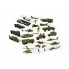 LEAN TOYS Set de puzzle magnético educativo - Temática de guerra terrestre