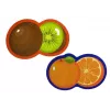LEAN TOYS Puzzle educativo para bebés frutas 5 piezas 40 piezas