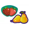 LEAN TOYS Puzzle educativo para bebés frutas 5 piezas 40 piezas